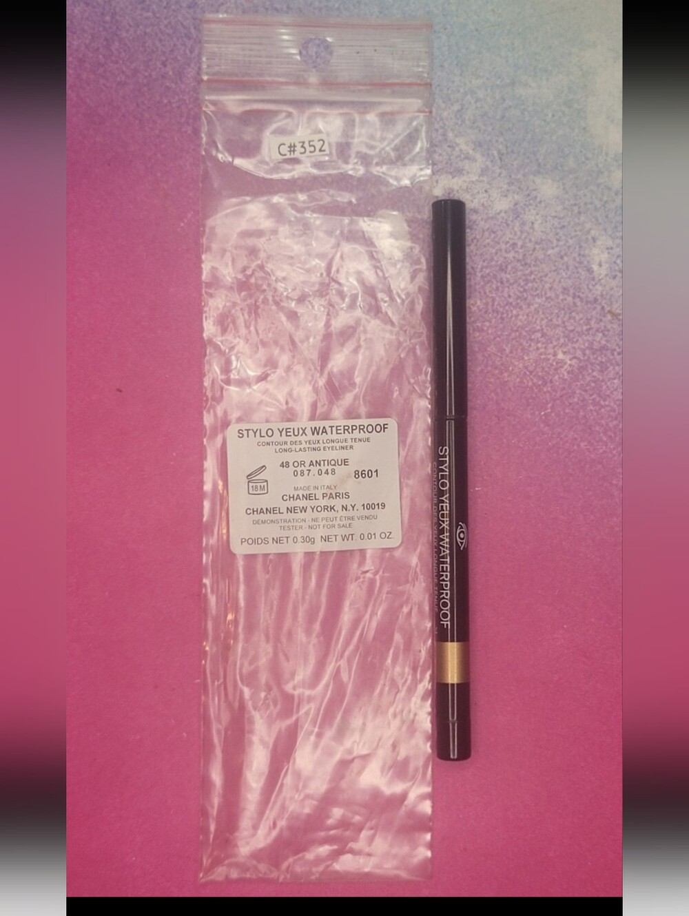 Chanel Stylo Yeux Waterproof Long Lasting Eyeliner Or Antique